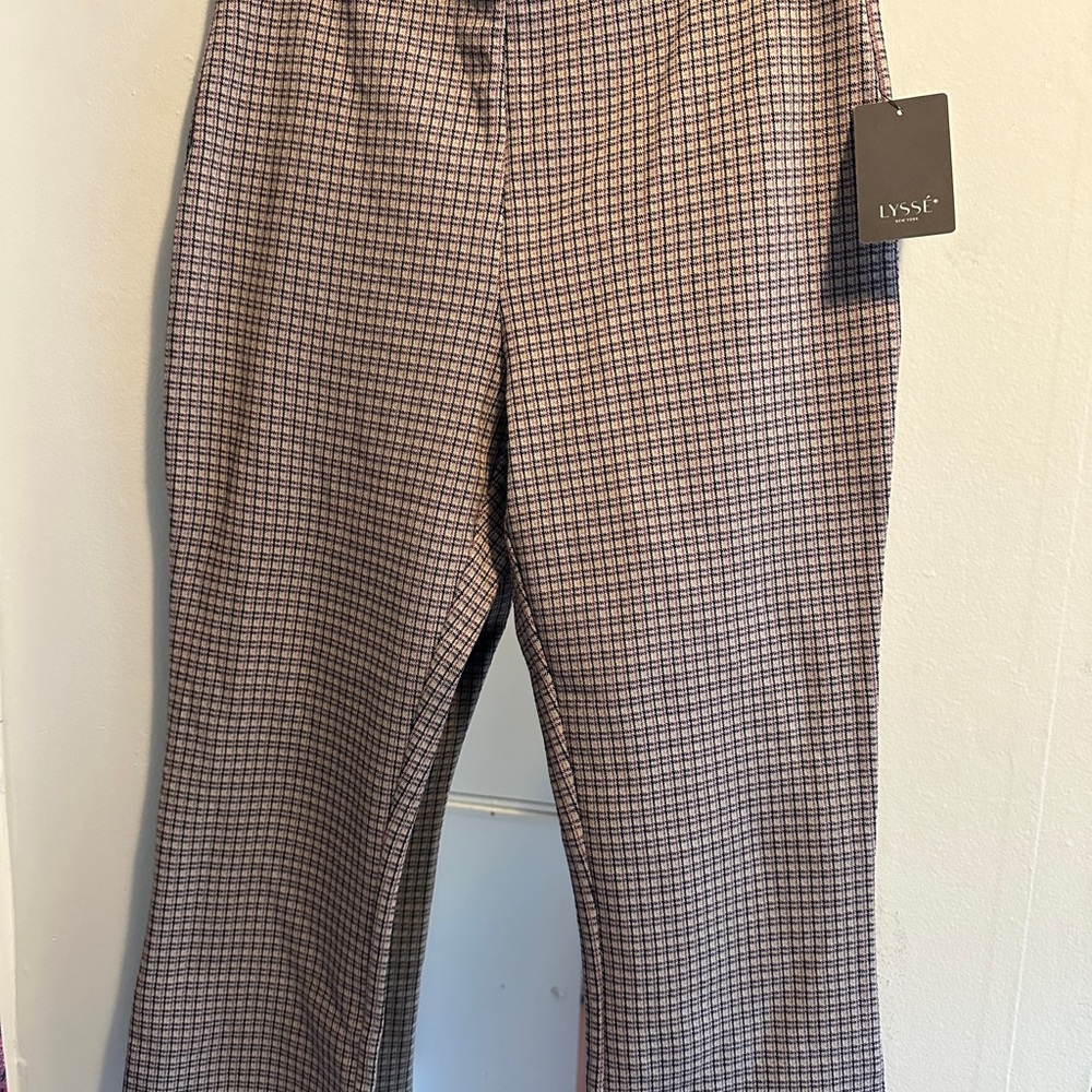 Lysse Black and White Checkered Pants